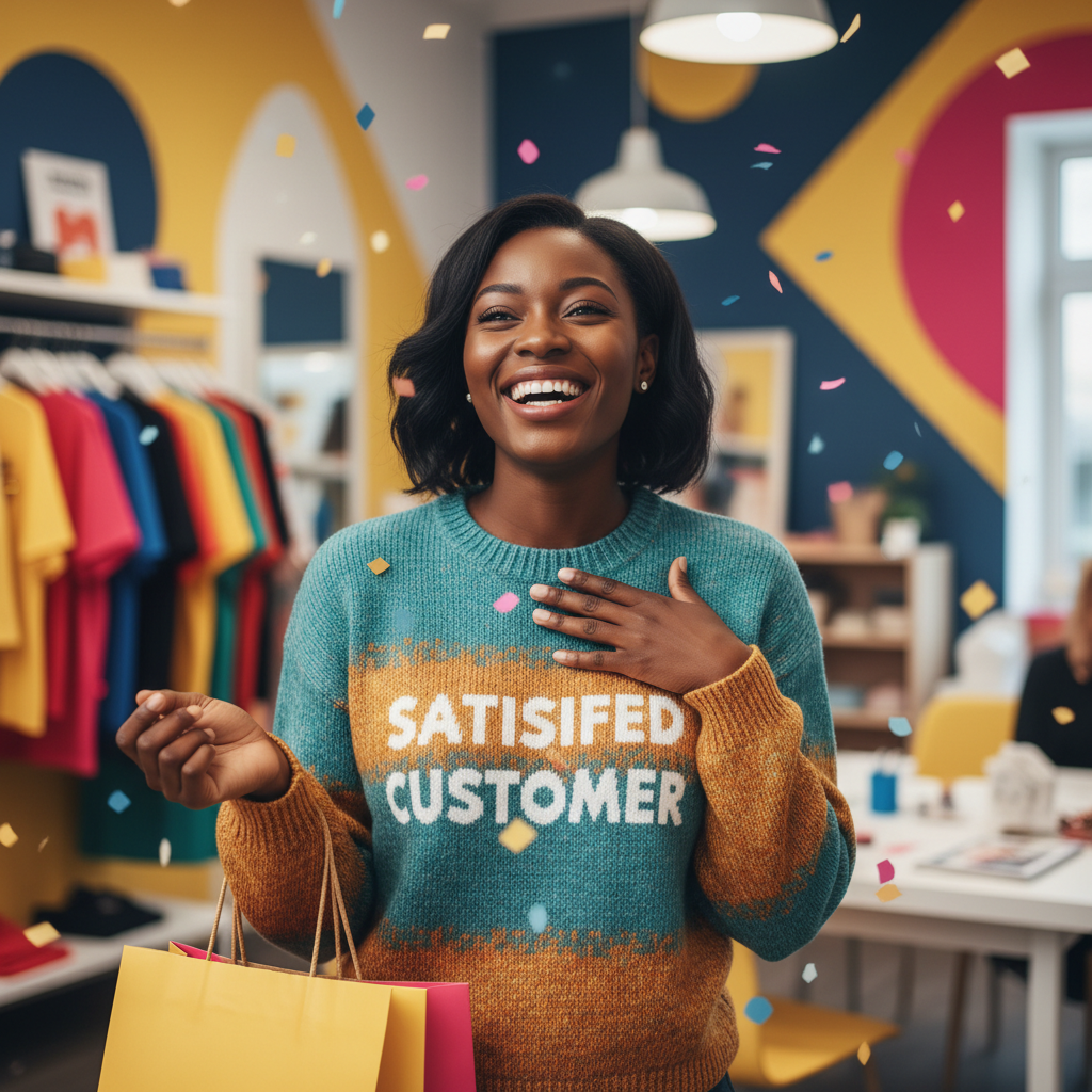 Satisfied African American Customer